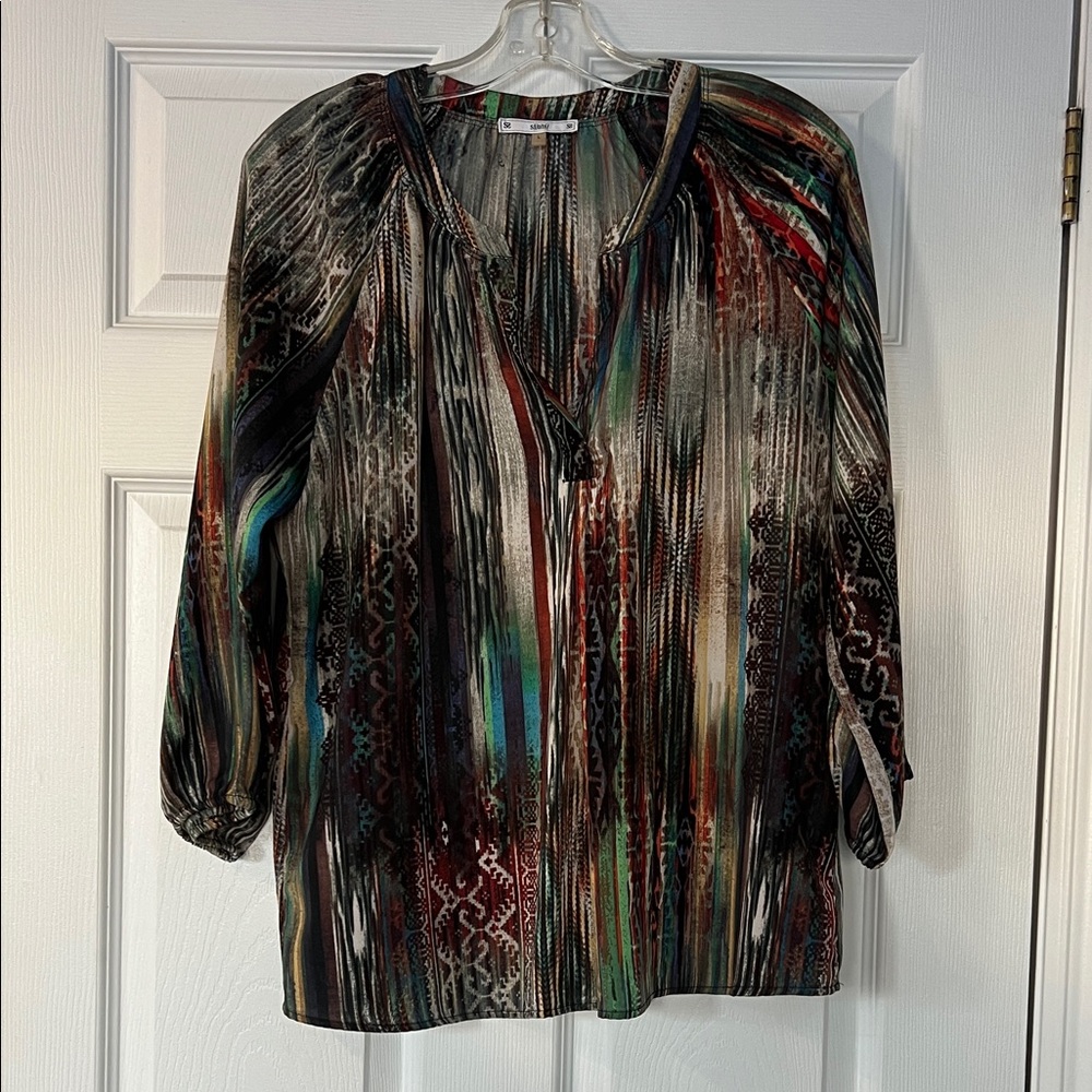 sioni Multicolor Striped Blouse